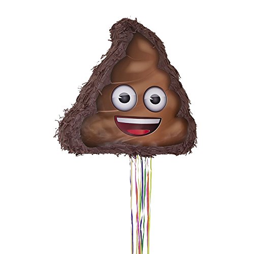 Unique Party - Piñata de Emoji de Caca, Para Tirar (66189)