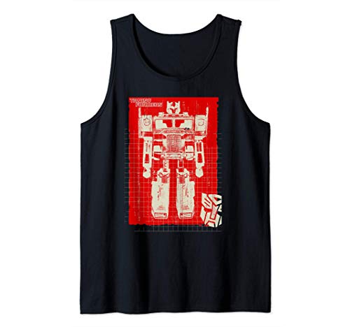 US Transformers Optimus Prime Toy Blueprint 01 Camiseta sin Mangas