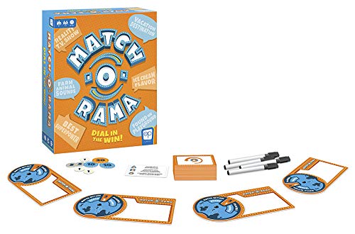 USAopoly Match-O-Rama Family Board Game | Press-Your-Luck Matching Game Fun for All Ages | Fast Paced Party Game