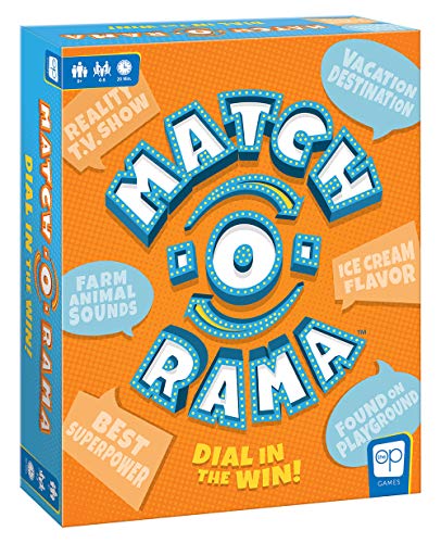 USAopoly Match-O-Rama Family Board Game | Press-Your-Luck Matching Game Fun for All Ages | Fast Paced Party Game