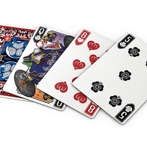 U.S.P.C.C. Bicycle Edo Karuta (Red) Playing Cards