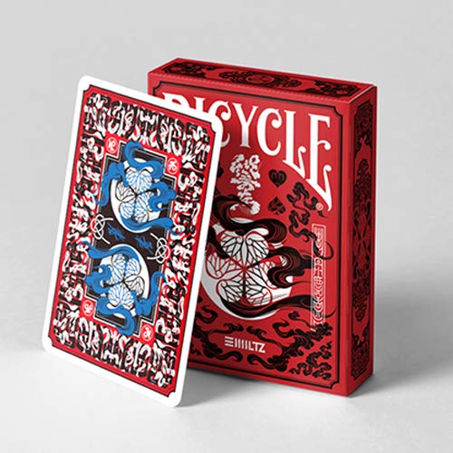 U.S.P.C.C. Bicycle Edo Karuta (Red) Playing Cards