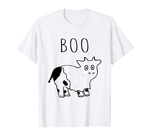 Vaca Fantasma Disfraz cómico Halloween papa mama Camiseta