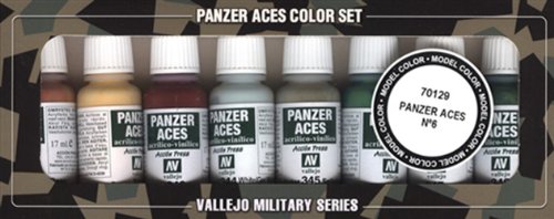 Vallejo Model Color Set - Panzer Aces No.6 (x8 Colours) - VAL70129