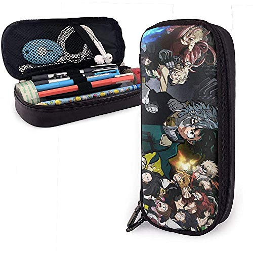 Vanguard Action Squad& Hero Academia Estudiantes Estuche de piel sintética con cremallera, bolsa de papelería, bolsa de maquillaje