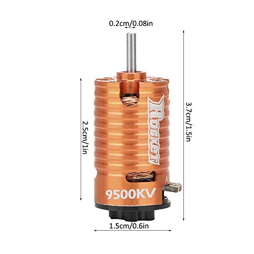 VGEBY Motor RC, Mini-Z 2 Polos 3 Ranuras Micro 9500KV Motor sin escobillas para 1/24 1/28 RC Juguetes Modelo DIY