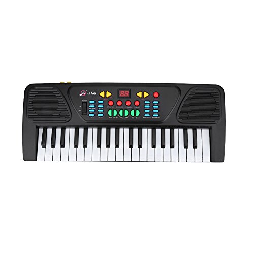 VGEBY1 Teclado electrónico de música, 37 Teclas Teclado electrónico Multifuncional Juguete Educativo Musical para niños Principiantes Aprendizaje Juguete Educativo