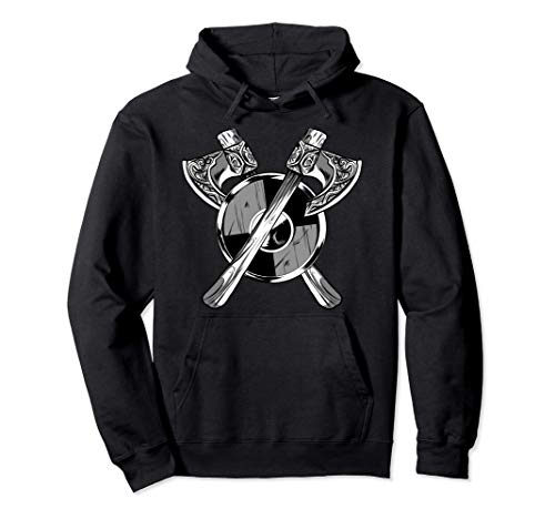 Viking Axes - Norse Hero - Ragnar Lothbrok Axe - Vintage Sudadera con Capucha