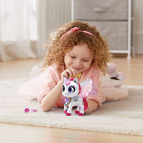 Vtech 80-530804 Sparklings Liora unicornio electrónico mascota con accesorios, Version Alemana