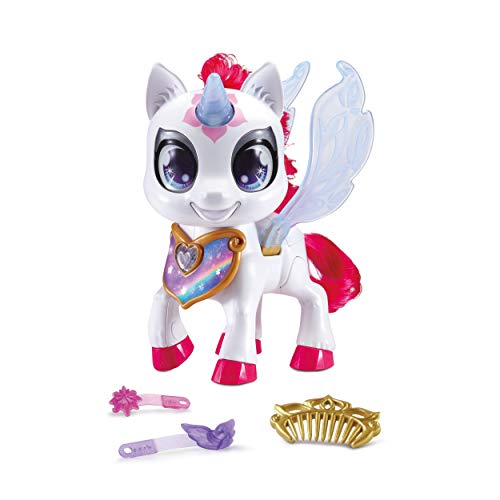 Vtech 80-530804 Sparklings Liora unicornio electrónico mascota con accesorios, Version Alemana