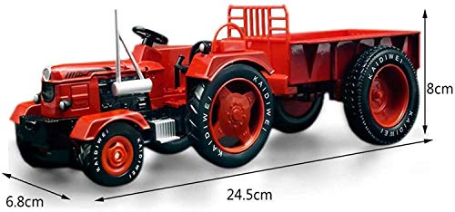 WANGCH 1:18 Coche de juguete de metal fundido a presión Aleación Tractor agrícola Simulación Modelo de vehículo de ingeniería Regalo para niña y niño Vehículos de fundición Modelo de vehículo de ingen