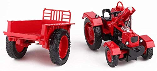 WANGCH 1:18 Coche de juguete de metal fundido a presión Aleación Tractor agrícola Simulación Modelo de vehículo de ingeniería Regalo para niña y niño Vehículos de fundición Modelo de vehículo de ingen