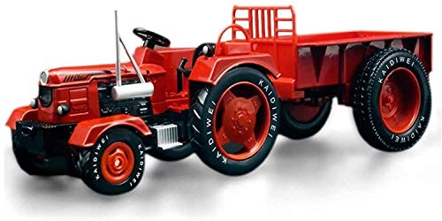 WANGCH 1:18 Coche de juguete de metal fundido a presión Aleación Tractor agrícola Simulación Modelo de vehículo de ingeniería Regalo para niña y niño Vehículos de fundición Modelo de vehículo de ingen