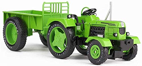 WANGCH 1:18 Coche de juguete de metal fundido a presión Aleación Tractor agrícola Simulación Modelo de vehículo de ingeniería Regalo para niña y niño Vehículos de fundición Modelo de vehículo de ingen