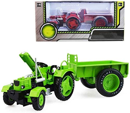 WANGCH 1:18 Coche de juguete de metal fundido a presión Aleación Tractor agrícola Simulación Modelo de vehículo de ingeniería Regalo para niña y niño Vehículos de fundición Modelo de vehículo de ingen