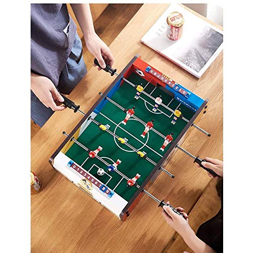 WANGIRL Combo 4 Filas Futbolín Juego de Mesa de Madera Jugador Sólido Baby Foot Infantil para Niños Fútbolista Deporte Patada de Mesa Mesa de Fútbol Futbolín Multifunción