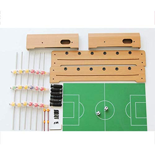 WANGIRL Combo Futbolín Juego de Mesa de Madera Baby Foot Infantil para Niños Fútbolista Deporte Patada de Mesa Mesa de Fútbol Futbolín Multifunción