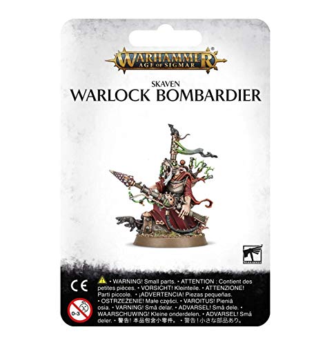 WARHAMMER AGE OF SIGMAR - SKAVEN "WARLOCK BOMBARDIER - FIGURE