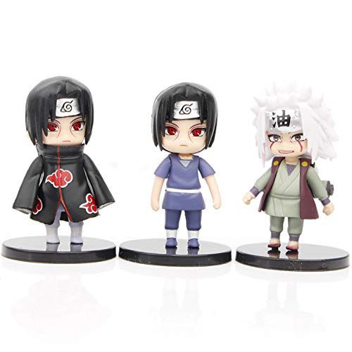 WEIPENG Figuras Anime 12 Piezas Narutopvc Figuras De Acción Sakura Kakashi Gaara Figuras De Anime En Miniatura Colección Modelo Muñecas Juguetes para Niños Conjunto