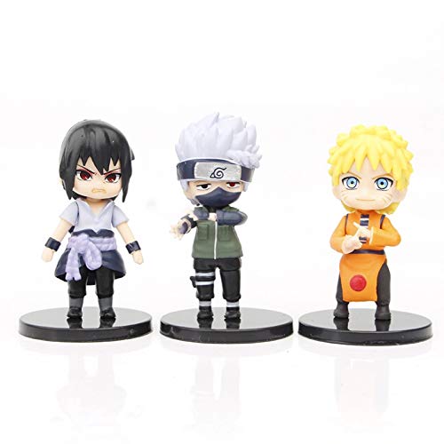 WEIPENG Figuras Anime 12 Piezas Narutopvc Figuras De Acción Sakura Kakashi Gaara Figuras De Anime En Miniatura Colección Modelo Muñecas Juguetes para Niños Conjunto