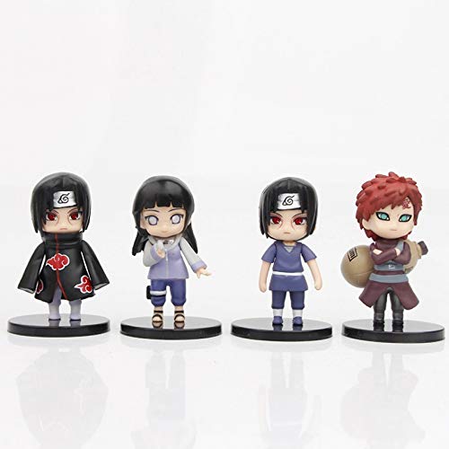 WEIPENG Figuras Anime 12 Piezas Narutopvc Figuras De Acción Sakura Kakashi Gaara Figuras De Anime En Miniatura Colección Modelo Muñecas Juguetes para Niños Conjunto