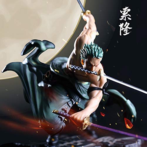 WEIPENG Figuras Anime Figura De Anime De Una Pieza Roronoa Zoro Toys para Niños. Colección De Figuras De Acción De PVC Modelo Juguetes Regalo