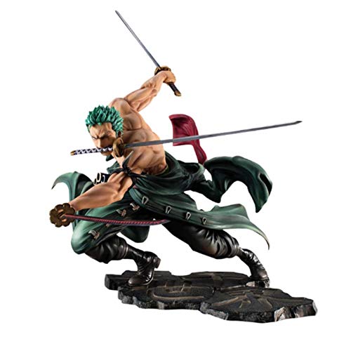 WEIPENG Figuras Anime Figura De Anime De Una Pieza Roronoa Zoro Toys para Niños. Colección De Figuras De Acción De PVC Modelo Juguetes Regalo