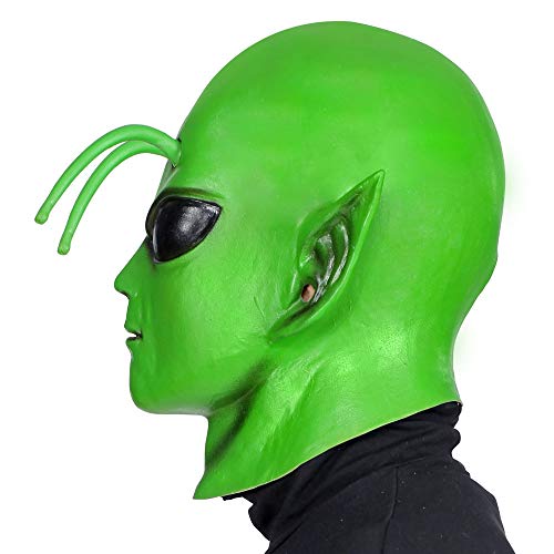 WIDMANN 01024 Alien Máscara de cabeza completa, Unisex – Adulto, Verde, Talla Única