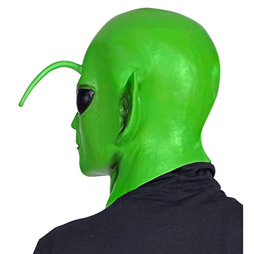 WIDMANN 01024 Alien Máscara de cabeza completa, Unisex – Adulto, Verde, Talla Única