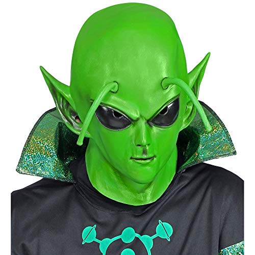 WIDMANN 01024 Alien Máscara de cabeza completa, Unisex – Adulto, Verde, Talla Única