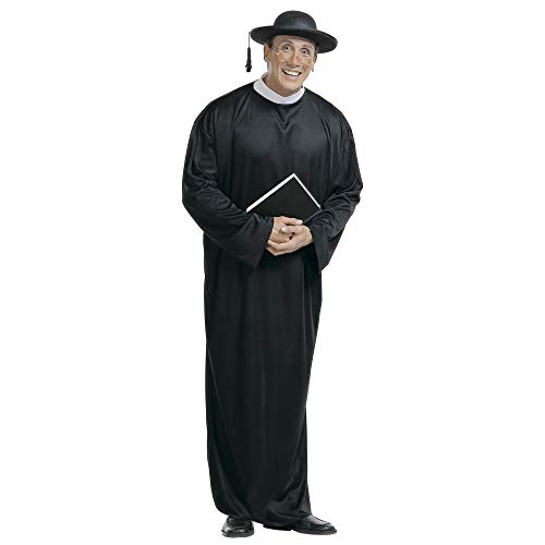 WIDMANN Black Felt Priests Hat Priest Vicar Vicars Cap Fancy Dress (gorro/sombrero)