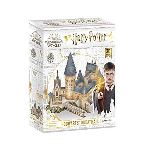 World Brands - Harry Potter - Gran salón de Hogwarts Puzzles 3D, Kit de Construcción, Multicolor, DS1011H