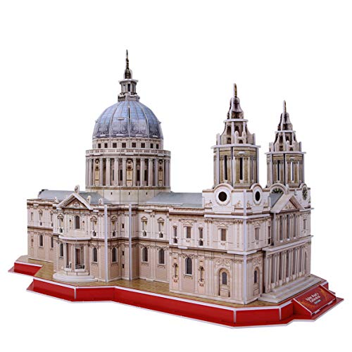 World Brands-St Pauls Cathedral, National Geographic, Cubic Fun, Rompecabezas, maquetas para Montar, Puzzles 3D, Kit de construcción DS0991H