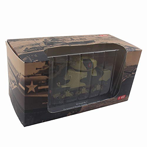 X-Toy 1/43 Scale M3 Grant MK I Tank British Ejército 1942 Modelo De Aleación, Regalo para Adultos Y Coleccionables, 8.3 Pulgadas X 2.6 Pulgadas