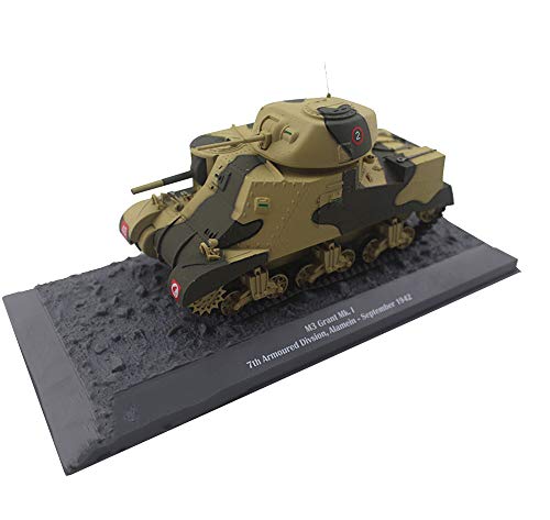 X-Toy 1/43 Scale M3 Grant MK I Tank British Ejército 1942 Modelo De Aleación, Regalo para Adultos Y Coleccionables, 8.3 Pulgadas X 2.6 Pulgadas