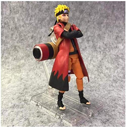 XFHJDM-WJ Navidad Naruto Uzumaki Modo Sabio (Modo avanzado) Naruto: Figura de acción de Shippuden - Equipada con Armas y Manos Intercambiables - Altura 15 CM OH126