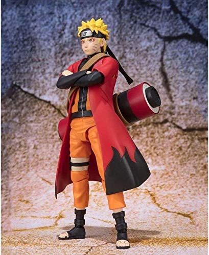 XFHJDM-WJ Navidad Naruto Uzumaki Modo Sabio (Modo avanzado) Naruto: Figura de acción de Shippuden - Equipada con Armas y Manos Intercambiables - Altura 15 CM OH126