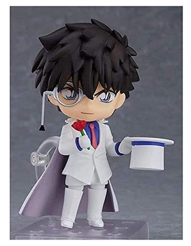 XIAOGING Figma Nendoroid Detective Conan Kid El Phantom Thief Figura de acción de PVC 3,9 Pulgadas Mejor Regalo