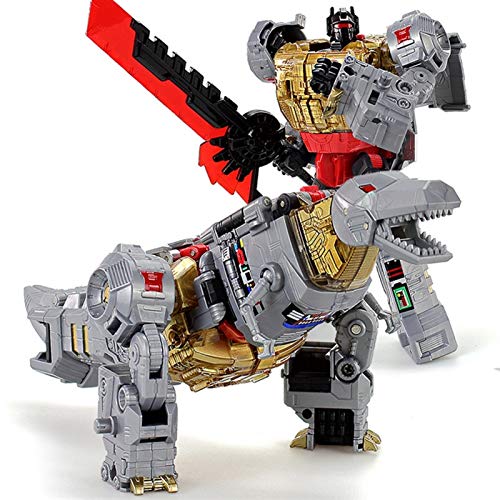 Xihaha Juguètes de tránsformérs, 5in1 Lujosa Acción Figura Robot Transformación Dinking Volcanicus Grimlock Slag Sludge Swoop Swoop Slash Toys Caja De Regalo