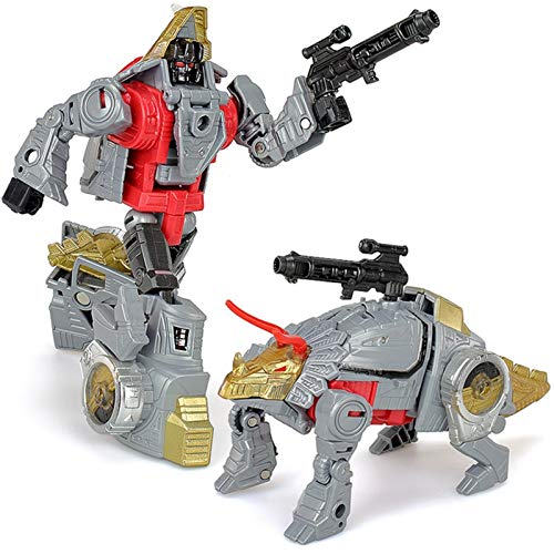 Xihaha Juguètes de tránsformérs, 5in1 Lujosa Acción Figura Robot Transformación Dinking Volcanicus Grimlock Slag Sludge Swoop Swoop Slash Toys Caja De Regalo