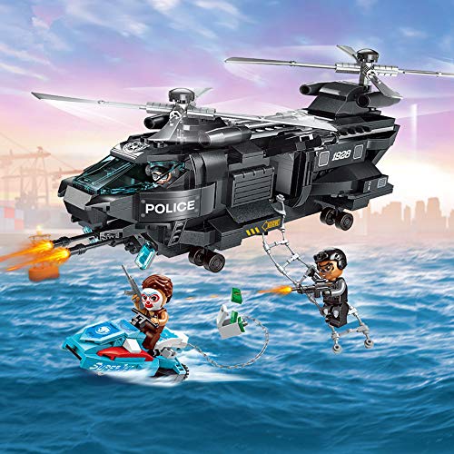 YeoMark City Police SWAT Equipo de construcción Compatible con Juguetes de construcción Lego