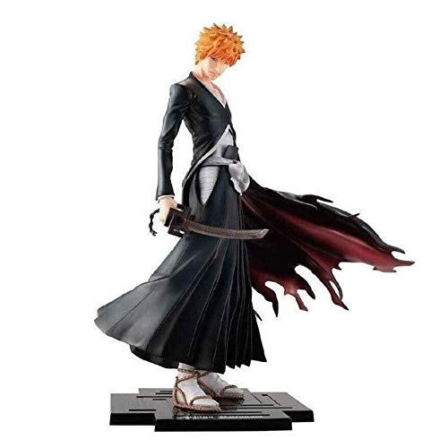 YIGEYI Figura de acción de Ichigo Kurosaki Animado 9 Pulgadas de PVC Figuras de colección Modelo de Caracteres Estatua Juguetes