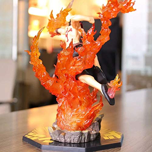 YSKCSRY Una Pieza de Super Lucha contra la Escena Ace Puño de Fuego Ultraman Ace Batalla Edición en Caja Modelo Animado Figura decoración Estatua Modelo Colección de Juguete 21cm Altura