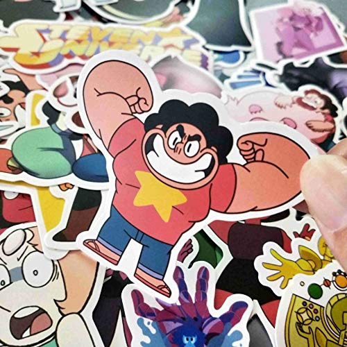 YUHANG Personaje de Dibujos Animados Universe Boy Sticker Steven Universe Anime Sticker PVC Impermeable No Repetir 50 Uds