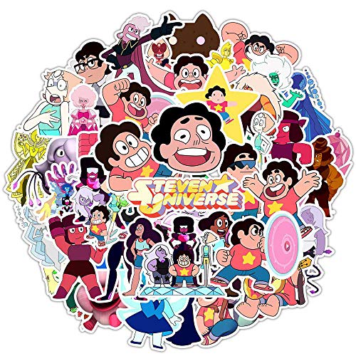 YUHANG Personaje de Dibujos Animados Universe Boy Sticker Steven Universe Anime Sticker PVC Impermeable No Repetir 50 Uds