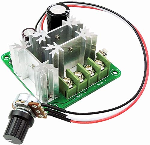 YUNIQUE ESPANA 13KHz PWM DC Regulador de velocidad motor 6-90V 15A Bomba Ventilador continuo de velocidad del módulo de control con inversión de polaridad, protección de alta corriente