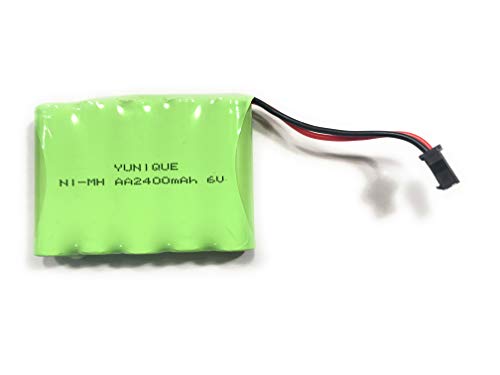 YUNIQUE ESPANA Batería Recargable Ni-Mh 6V 2400mAh para Control Remoto RC Rock Crawler