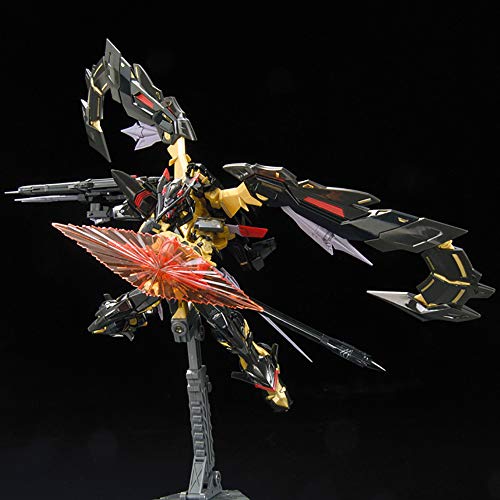 ZDCY Juguetes de Anime Gundam Modelo De La Asamblea RG 24 1/144 De Oro Herejía Fantasías Gundam Oro Herejía Tianmena para Los Amantes De Los Kits De Edificio Modelo. Black-High 13cm