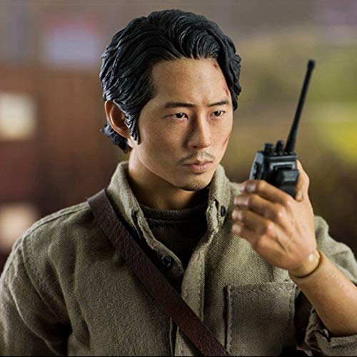 ZH 12 Pulgadas The Walking Dead Figuras De Acción 1/6 Glenn Rhee Male Estatua Modelo PVC Ambiental Protección Materiales Coleccionables Adornos Adultos Y Niños.