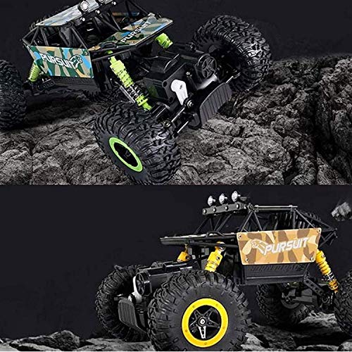 ZHANGL 1/18 Control de control remoto eléctrico, 4x4 RTR Drive, Tracked Chariot 2.4GHz Climber Electric Of-Road Hobby Monster Truck 130m / Racing de alta velocidad Monster Coche Juguete para niños Reg